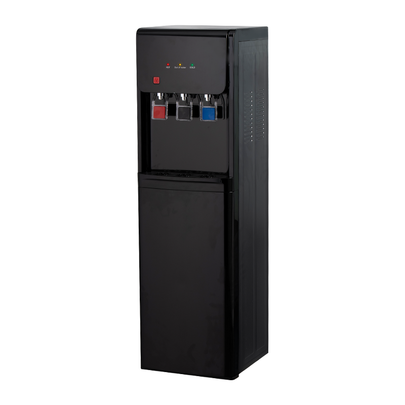YX-2506/YLX-2506 Zwarte waterdispenser met drie uitlaten en bodem