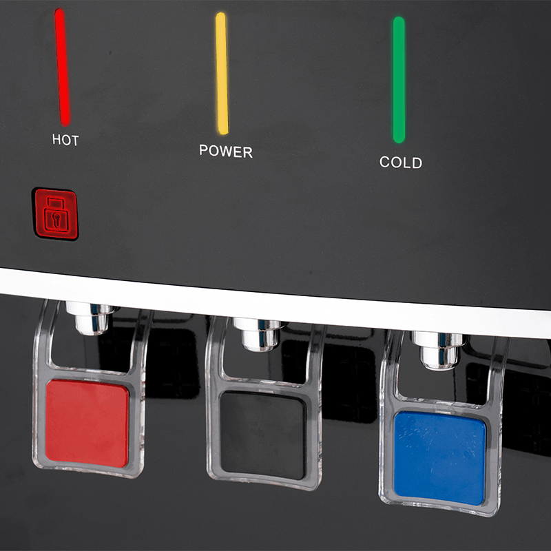 YR-2509/YLR-2509/YLR-2509Y Zwarte verticale waterdispenser met drie uitgangen YR-2509/YLR-2509/YLR-2509Y Zwarte verticale waterdispenser met drie uitgangen